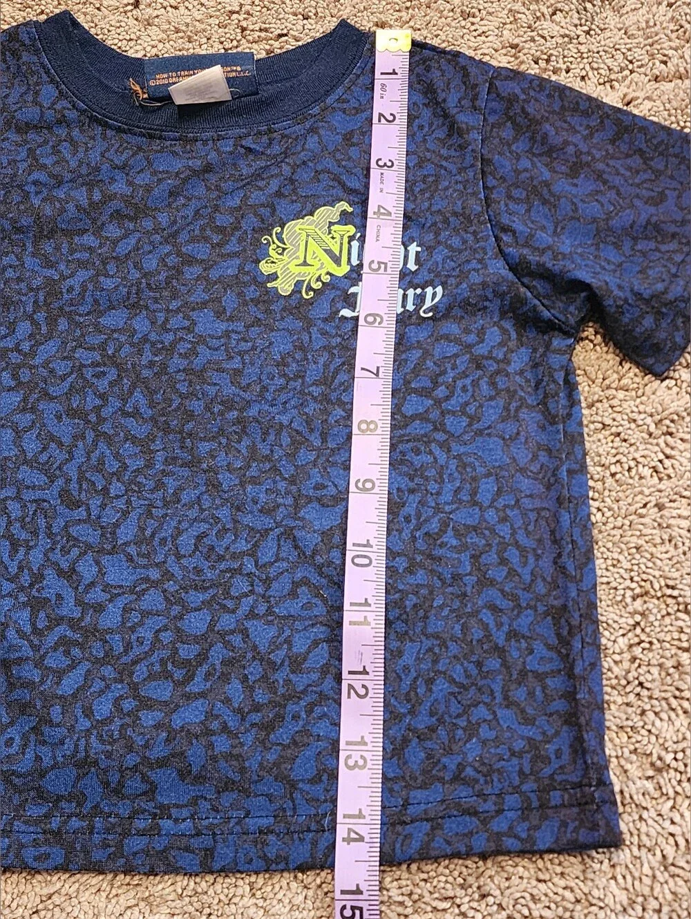 Boys Size 3T Dreamworks How To Train Your Dragon Pajama Set, NWOT Missing Cape